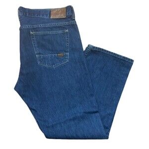 Woolrich Classic Straight Leg Dark Denim Blue Jeans Men's Size 36 x 30